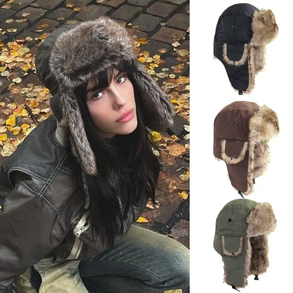 Gorro infantil con protección para los oídos de invierno tipo piloto