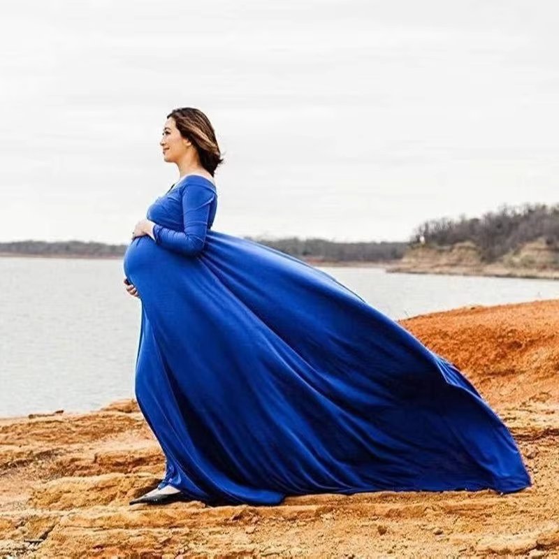 Vestido de maternidad para sesión de fotos – Diseño elegante para Baby Shower - imagen 4