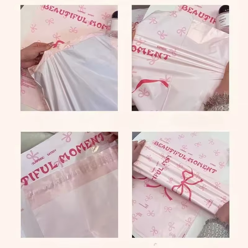 Bolsa postal impermeable para ropa con lazo y corazón - imagen 3