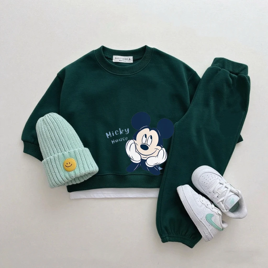 Chándal de sudadera con capucha y pantalón estampado primavera-otoño - imagen 5