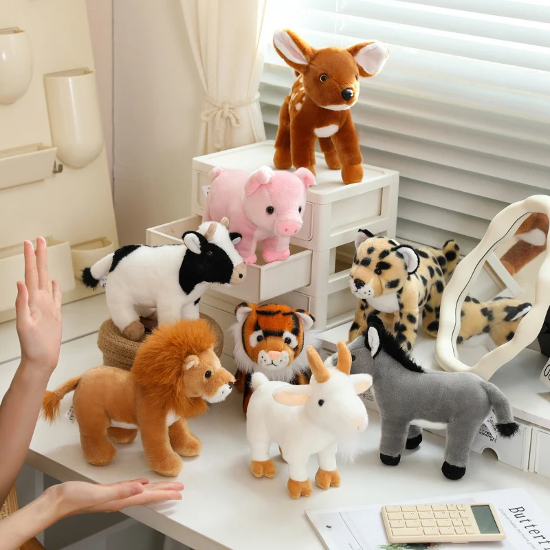 Peluche león y tigre