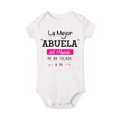 Body Moved Me para recién nacido – Estampado mejor abuela del mundo