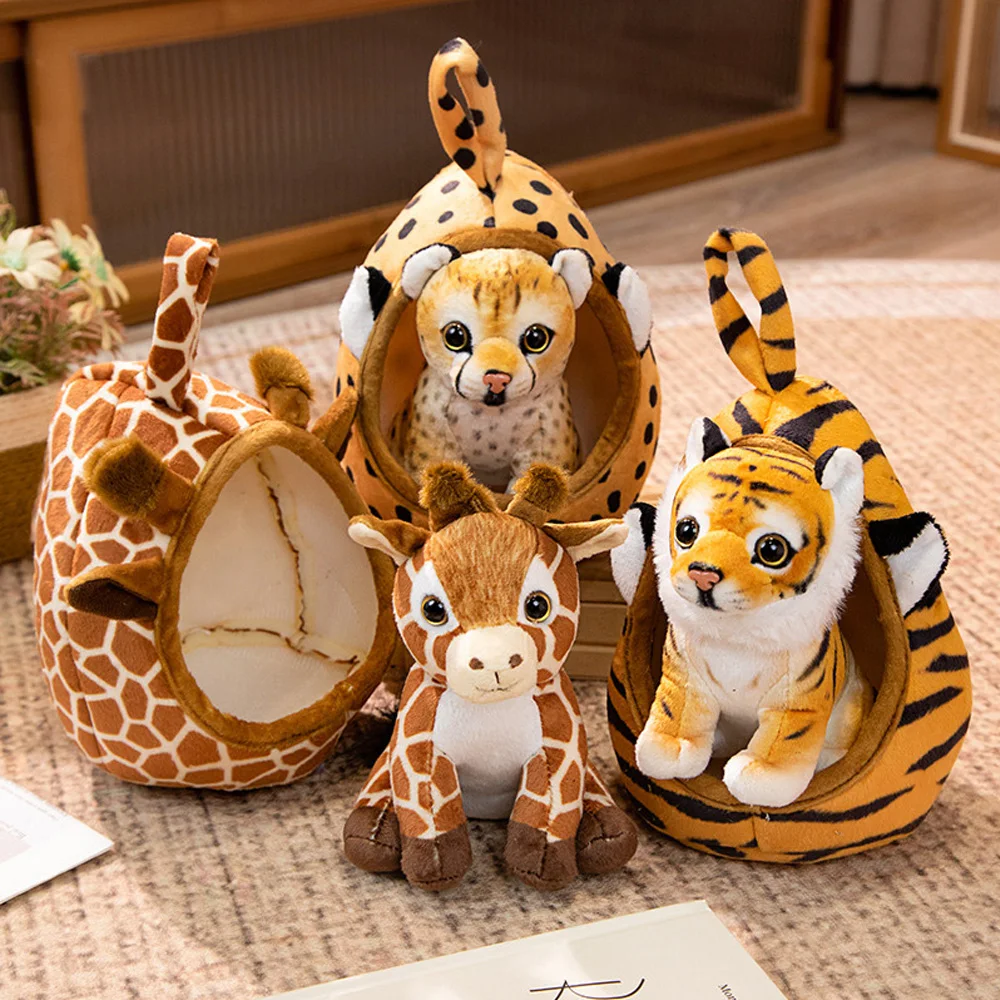 Peluche realista de tigre para bebé, suave y tierno - imagen 3