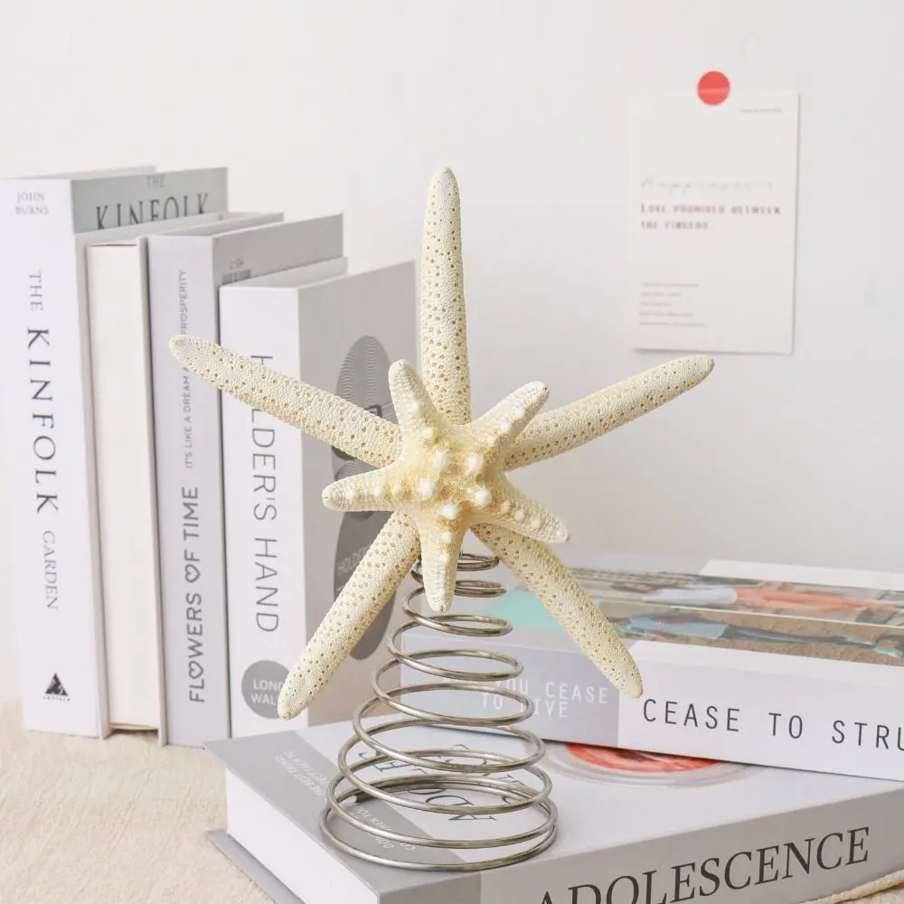 Adorno navideño estrella de mar artesanal en hierro para árbol - imagen 5