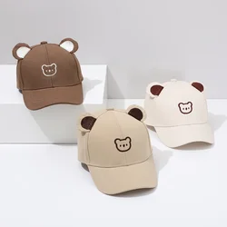 Gorra de béisbol infantil de oso con cierre ajustable