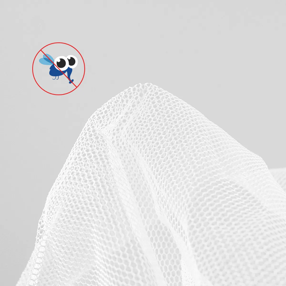 Pliegue compacto de la mosquitera para guardar