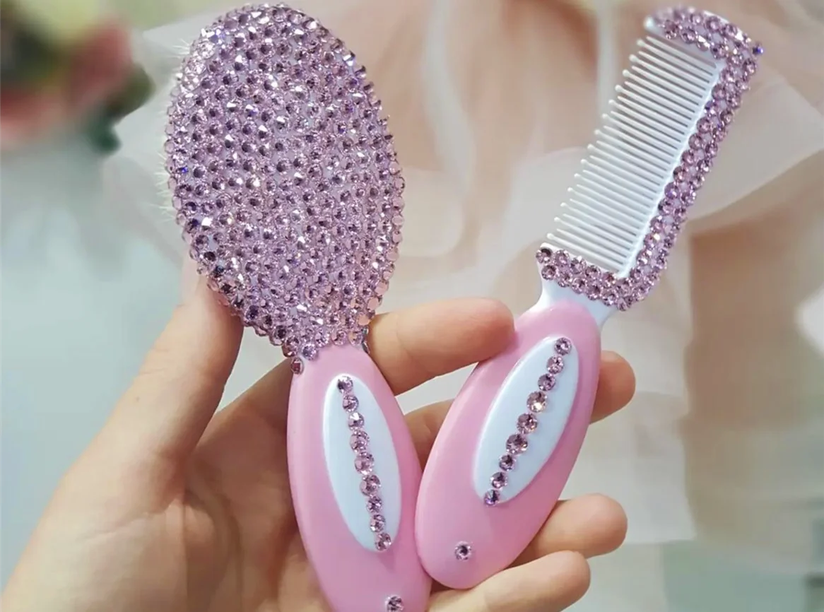 Cepillo y peine infantiles para niña – regalo de Baby Shower