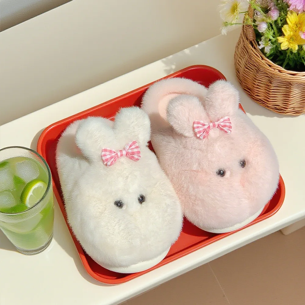 Pantuflas de algodón con diseño conejo para niña – Suaves - imagen 4