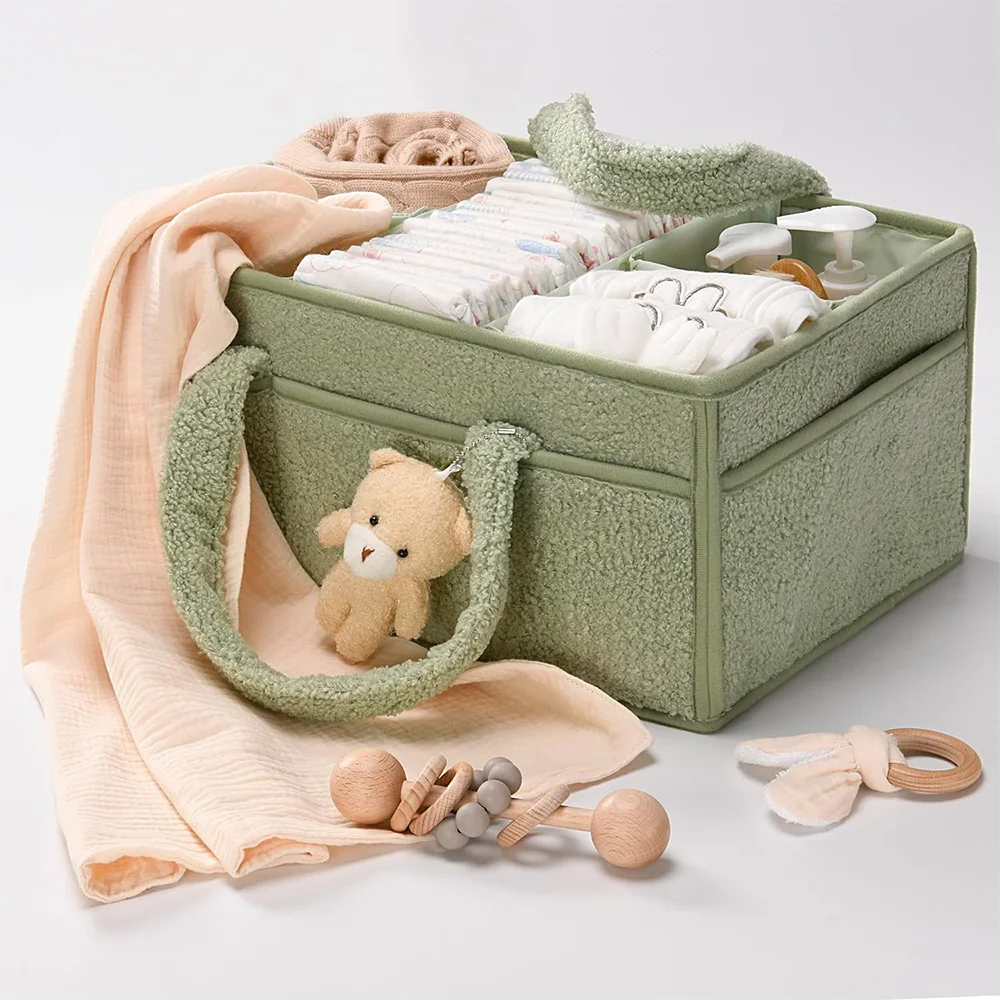 PANGDUBE Organizador de pañales con osito de peluche - imagen 2