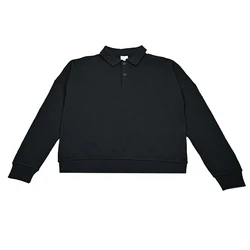 Conjunto de otoño para niña con sudadera y falda negra