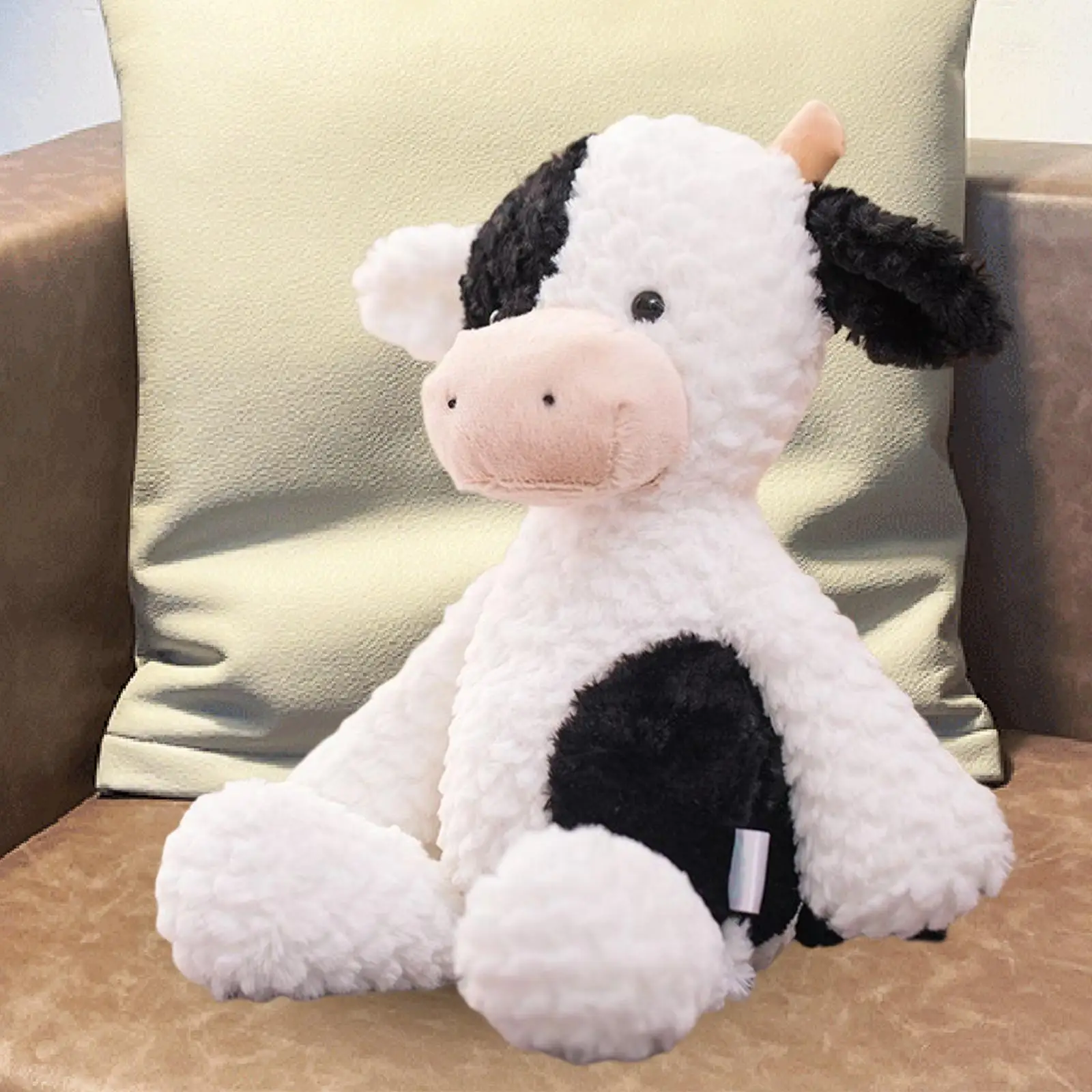 Peluche de vaca patas largas suave para regalo y decoración - imagen 4