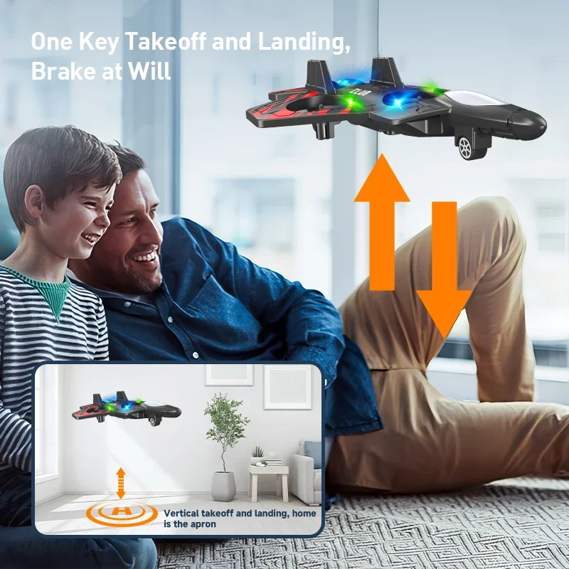Avión teledirigido RC con luz LED y giros en el aire - imagen 3