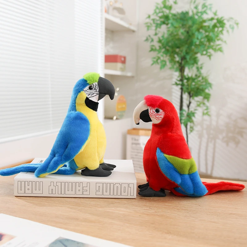 Peluche realista de loro tropical: muñeco suave para jugar educativo - imagen 5