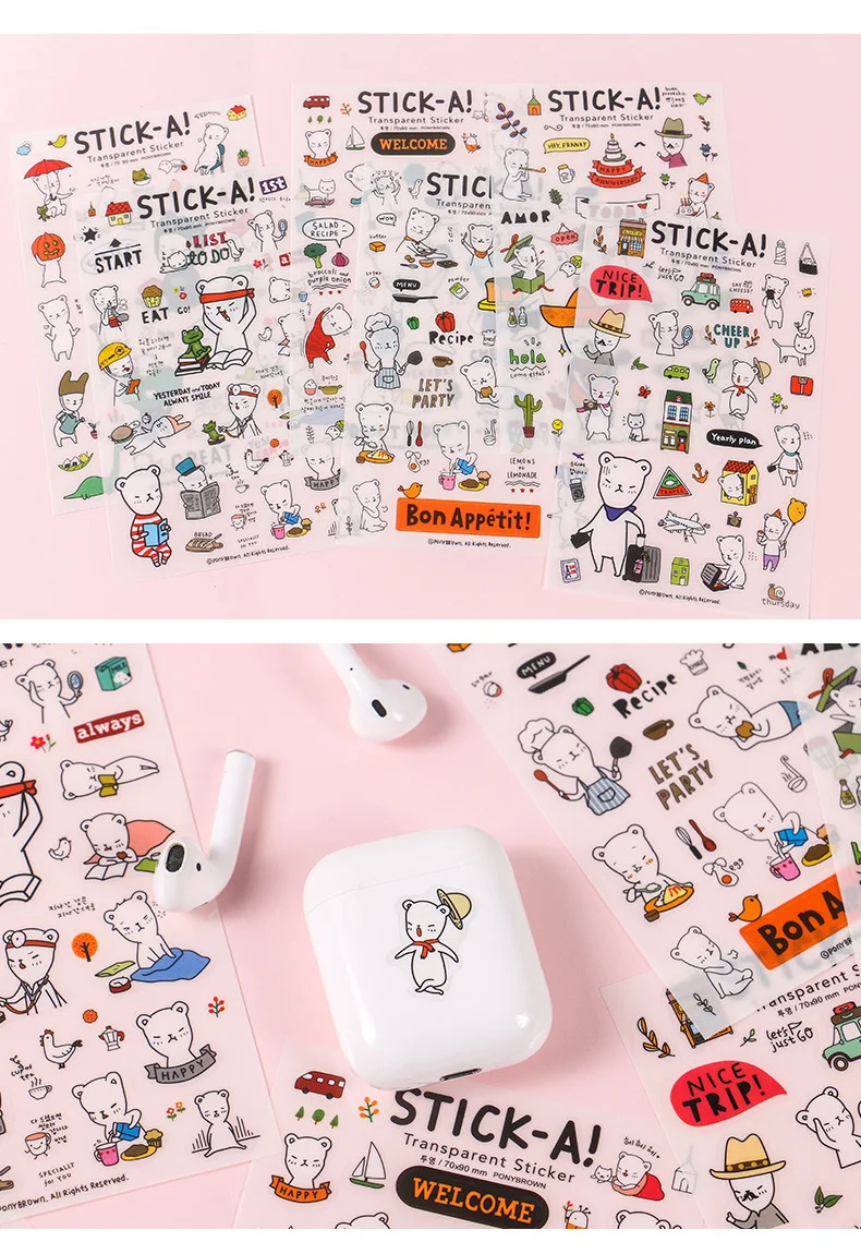 Pegatinas de PVC para decorAR álbumes de fotos