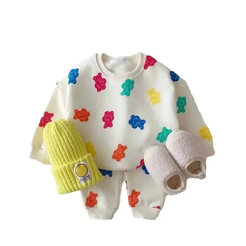 Conjunto de lana infantil para invierno: suéter y pantalón - imagen 5
