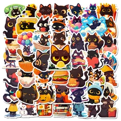 Pegatinas gato negro para decorar álbumes de recortes y portátiles