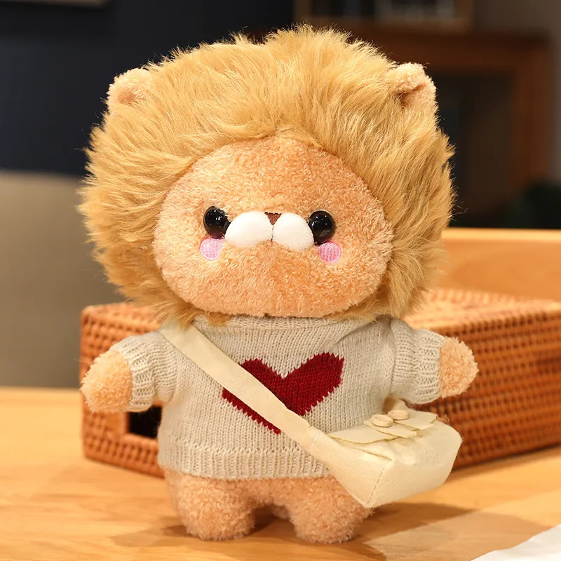 Detalle del peluche de león kawaii