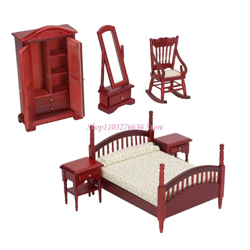 Cama y mesita de noche en ambiente cálido