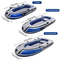 Balsa inflable de piscina portátil con bomba manual para lago