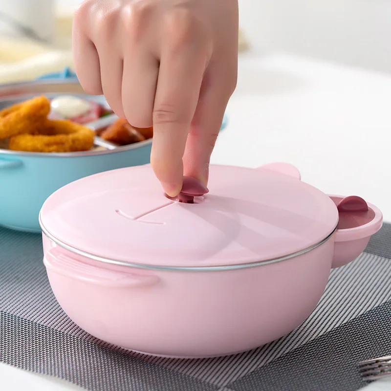 Plato para bebé de acero inoxidable con ventosa antideslizante - imagen 3