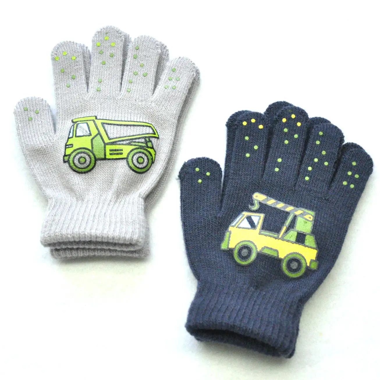 Guantes de invierno niños – Tejido cálido, dedos completos exterior