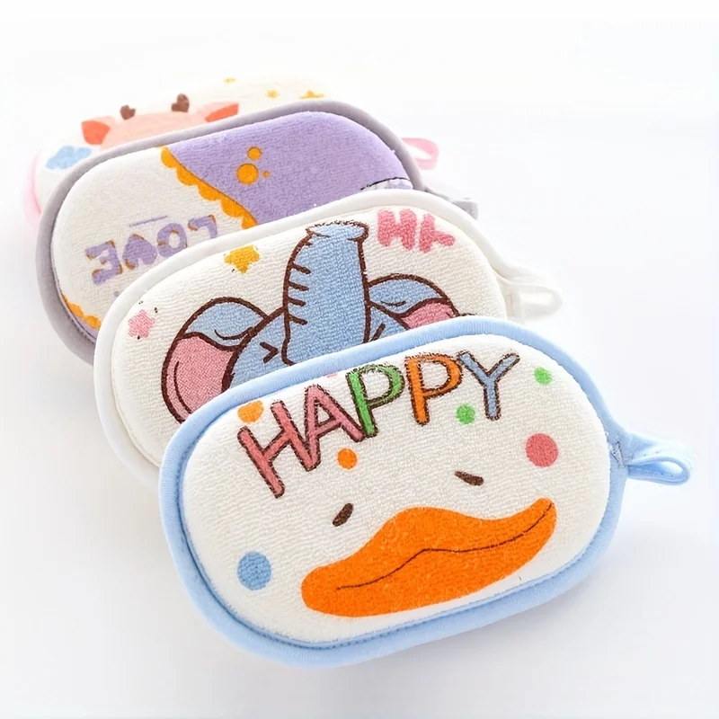 Set completo de baño esponja exfoliante + toalla suave para bebé