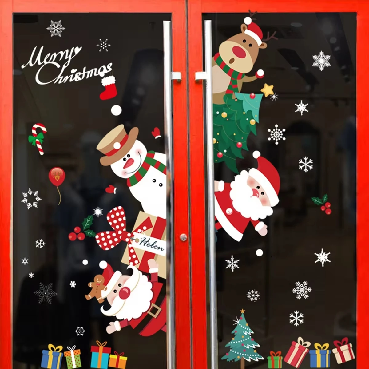 Pegatinas infantiles de Navidad para paredes y ventanas - imagen 3