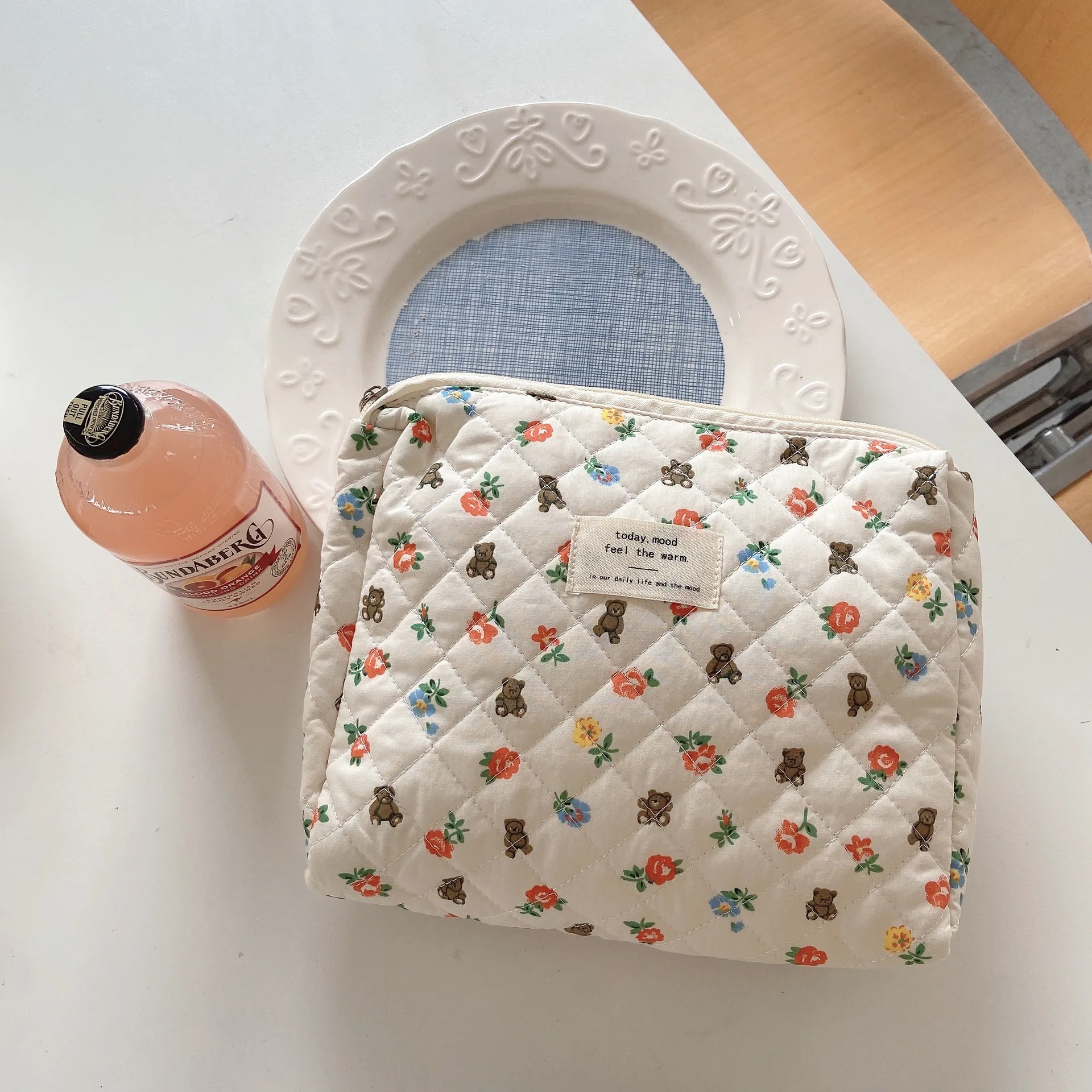 Bolsa de pañales con estampado de dibujos animados y cremallera - imagen 2