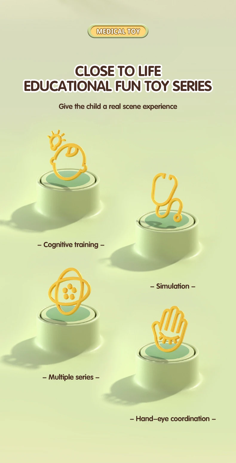Juego de simulación con caja de almacenamiento