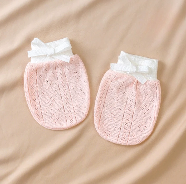Guantes antiarañazos de algodón para bebé recién nacido – todo el año - imagen 4