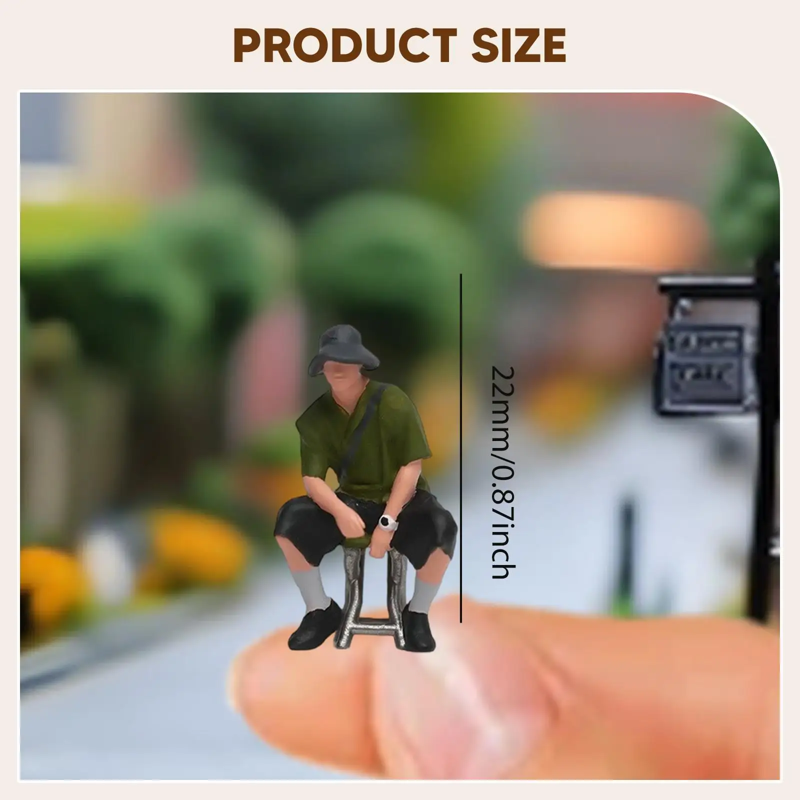 Figura de hombre en miniatura para diorama y juego de roles - imagen 2