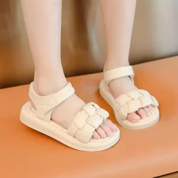 Sandalias antideslizantes de suela blanda para playa, princesa