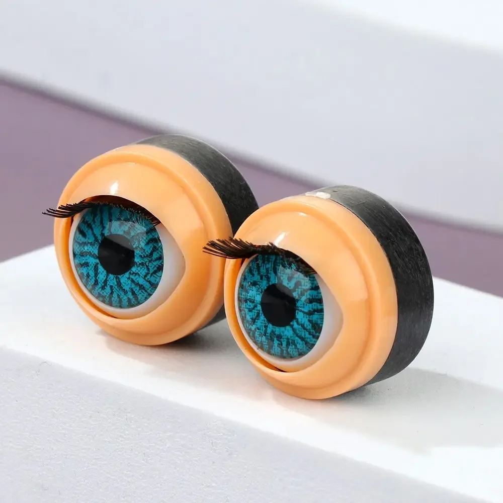 Ojos enrollables con pestañas para muñecas – Accesorios de simulación