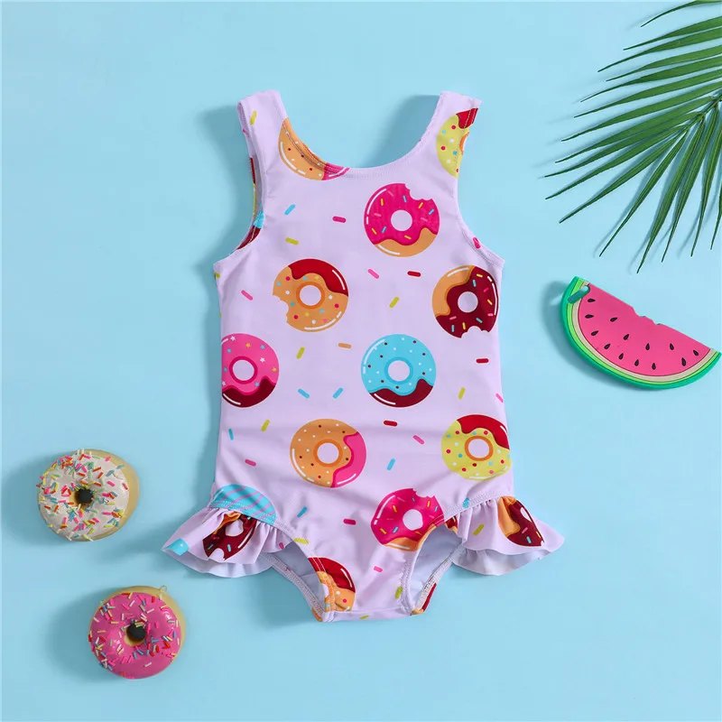 Traje de baño una pieza floral estival para bebé niña playa infantil - imagen 2