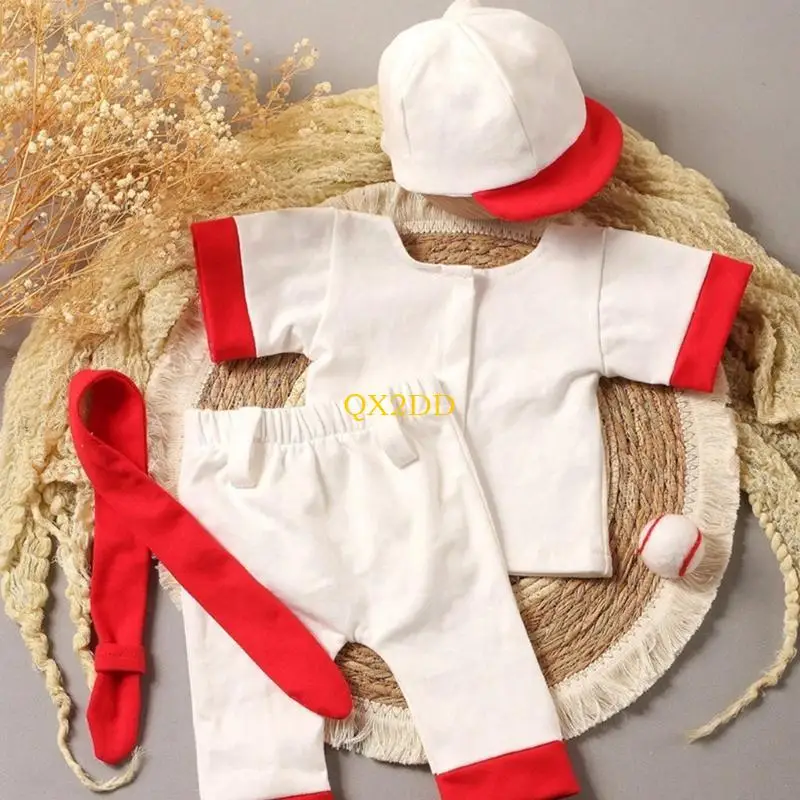 Disfraz de béisbol para bebé con accesorios de fotografía infantil