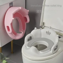 Reductor de inodoro infantil con cojín suave para bebé