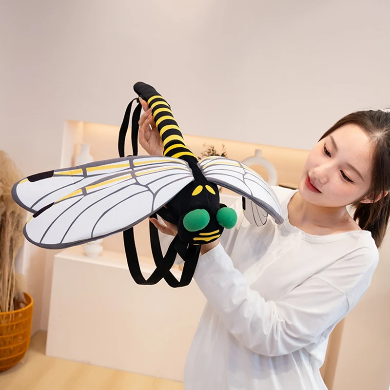 Mochila infantil creativa de peluche insectos libélula y mantis - imagen 5