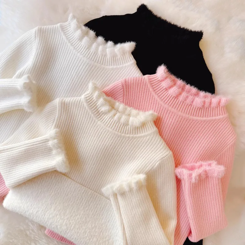 Jersey de lana infantil de manga larga para otoño e invierno - imagen 3