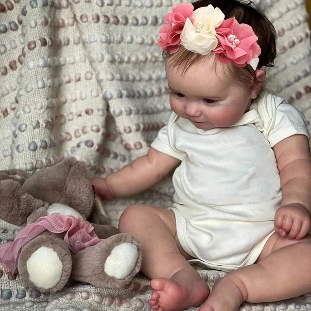 MRB Muñeca Reborn Maddie, vinilo impermeable con venas pintadas a mano - imagen 4