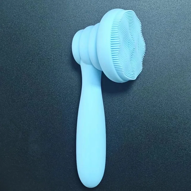Baño relajante con cepillo de silicona para niños