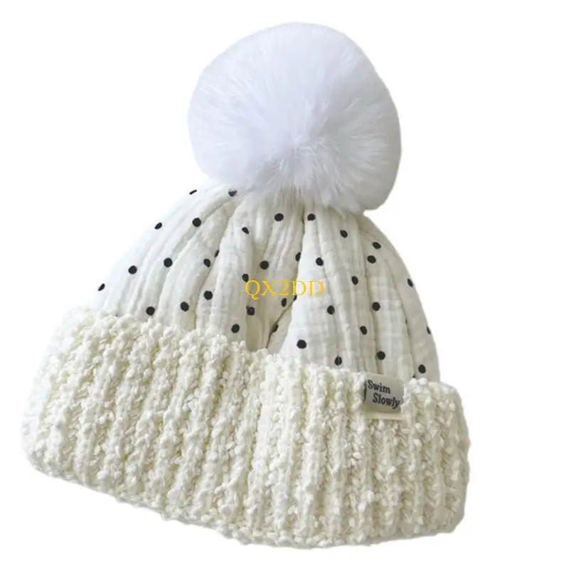 QX2D Gorro de invierno grueso y cálido con orejeras para bebé - imagen 3