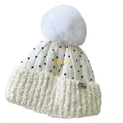 QX2D Gorro de invierno grueso y cálido con orejeras para bebé