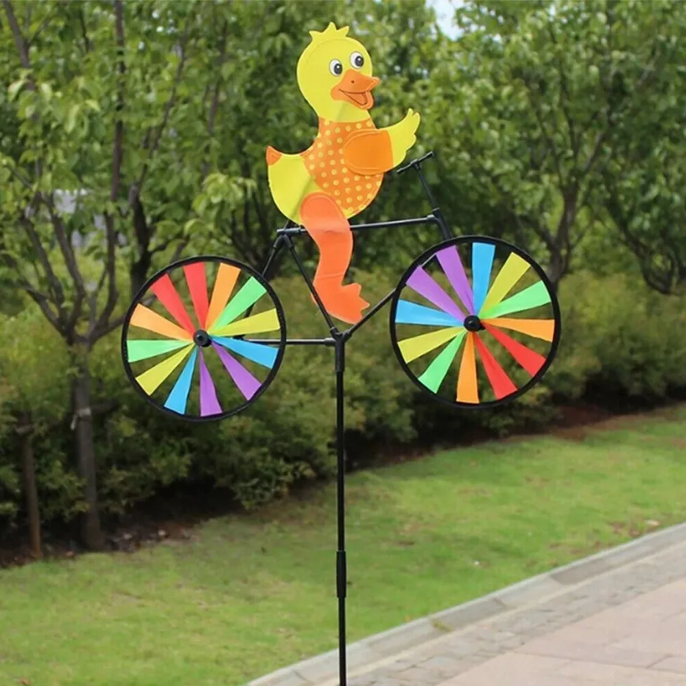 Molinillo de viento infantil para jardín con formas de rana y abeja - imagen 2
