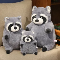 Peluche de mapache gordito gris, súper suave, regalo Navidad
