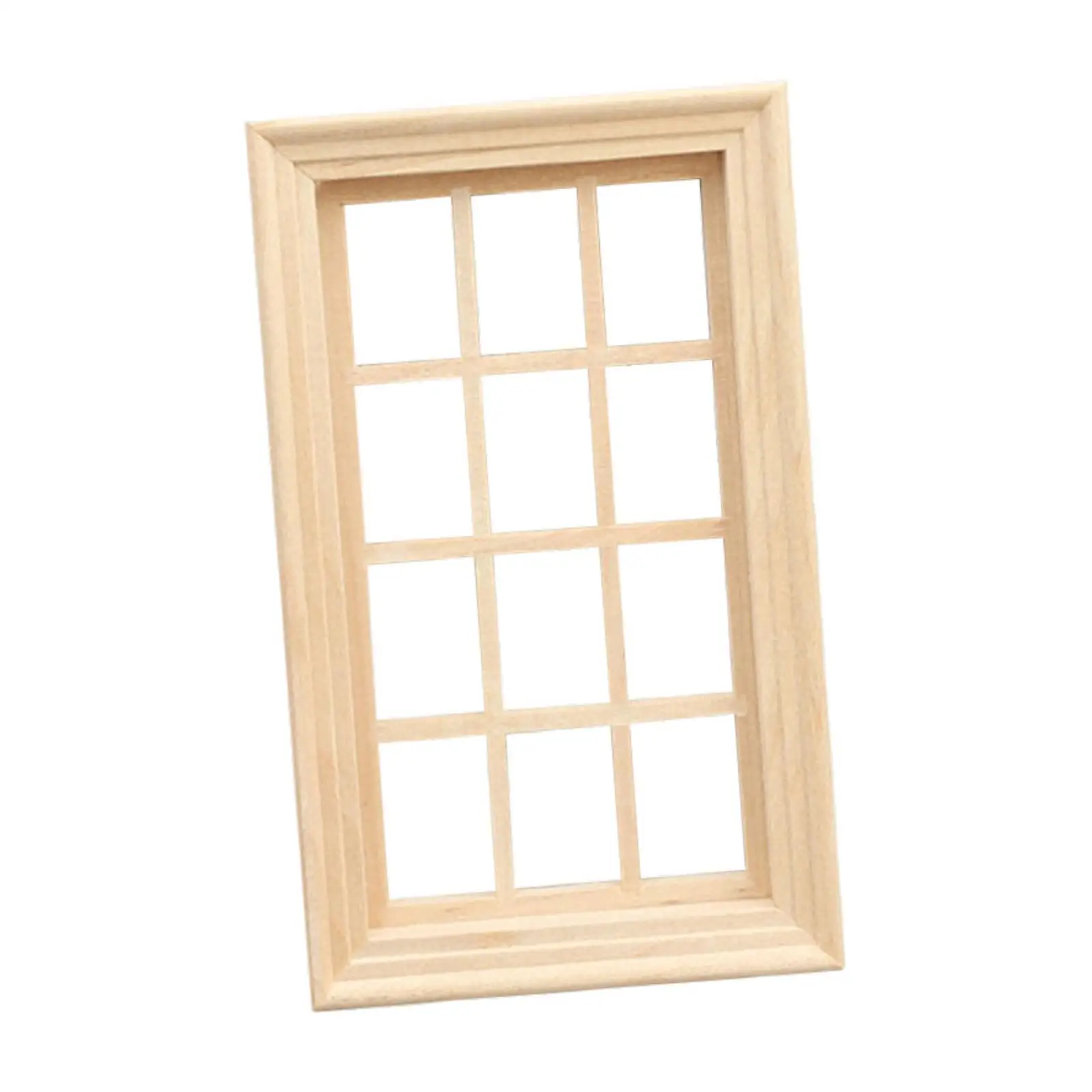 Mini marco de ventana para casa de muñecas, accesorio de manualidades - imagen 5