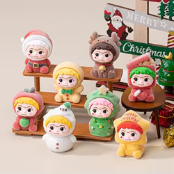 Wakuku Figuras de acción de Navidad – Mini estatuillas decorativas