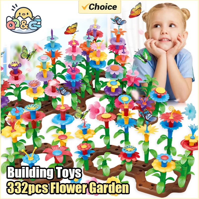 Juguetes de construcción de flores para niños en edad preescolar - imagen 2