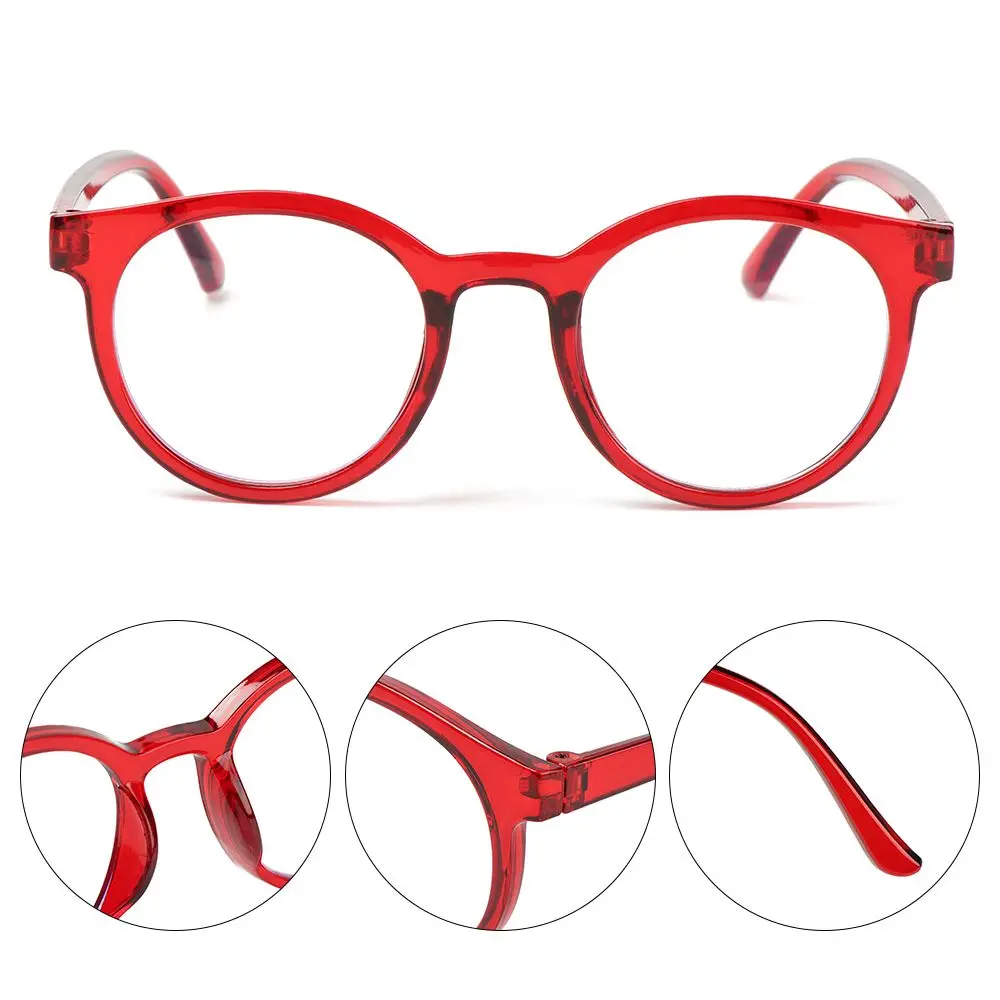 Gafas infantiles redondas con filtro de luz azul