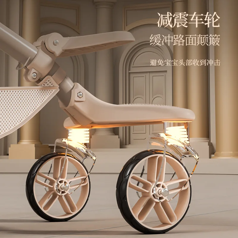 Cochecito de bebé ultraligero plegable con asiento para paseo - imagen 5