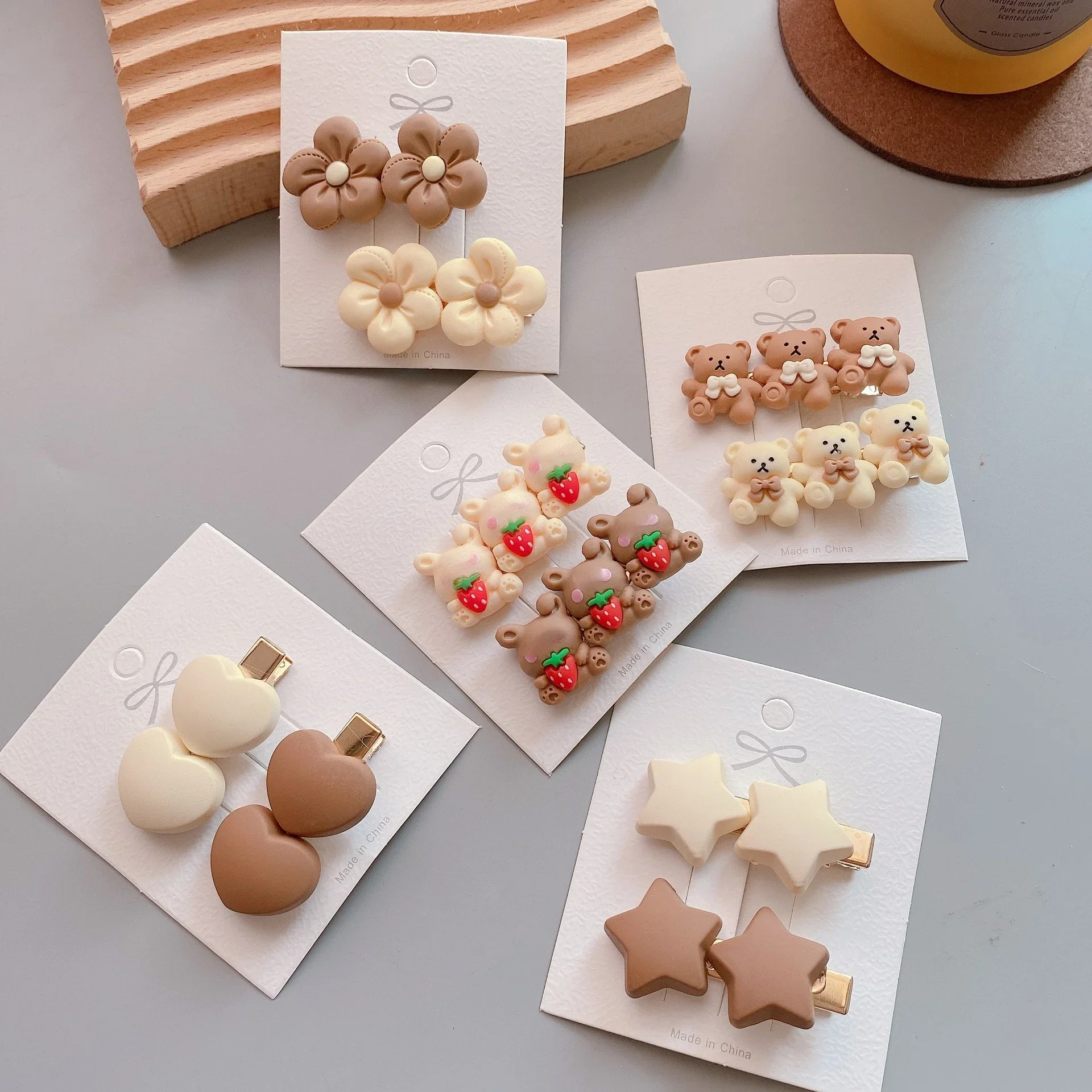 Pinzas de pelo oso para bebé - Suaves y seguras - imagen 4